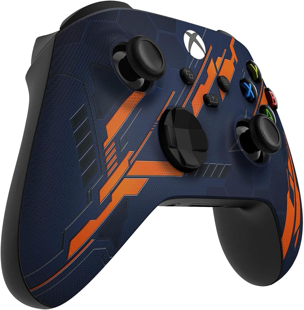 Wireless Controller for Microsoft Xbox Series X/S & Xbox One - Custom Soft Touch Feel - Custom Series X/S Controller (X/S Orange Armor)