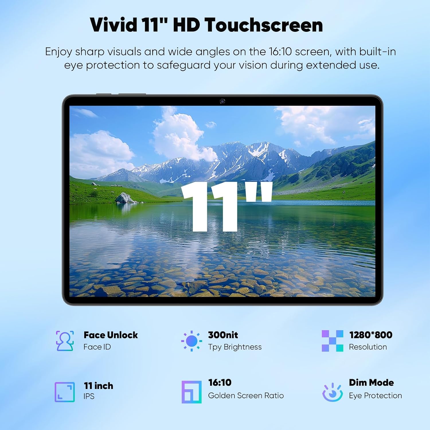 WXUNJA 11 Inch Android 16 Tablet with Keyboard, 32GB RAM+128GB Storage, 1TB Expand, 8000mAh Battery, 5MP+8MP Camera, Dual Band WiFi 6, IPS Touch Screen, Mouse/Stylus/Case/Charger Inside, Light Black