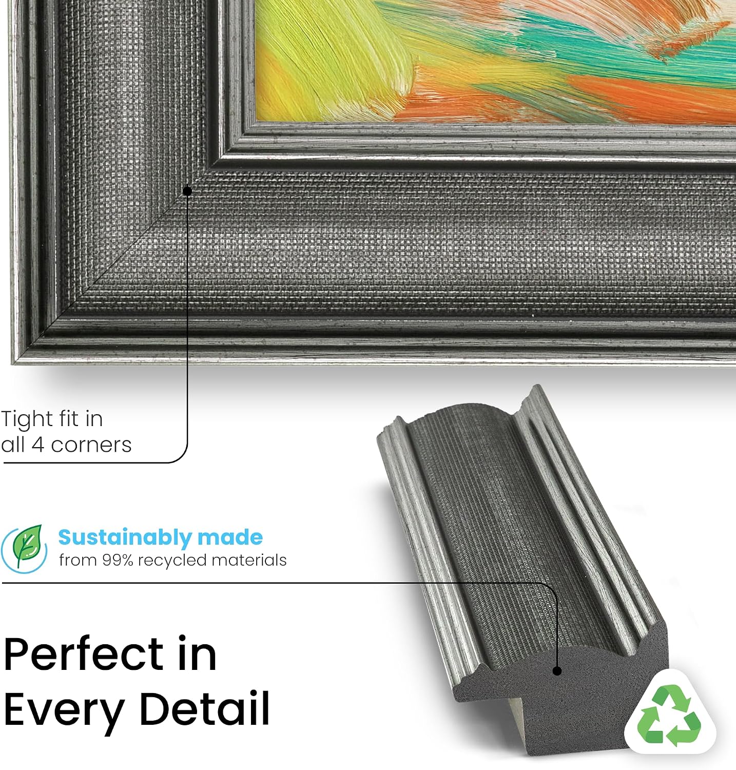 Industrial Iron 75' Slim Deco TV Frame - Compatible ONLY with Samsung The Frame TV and Pro TVs (Fits 2021-2026, LS03A, LS03B,LS03C,LS03D,LS03FA,LS03FW)