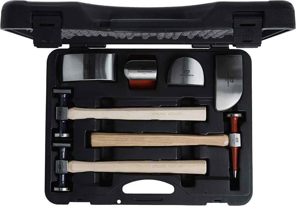 GEARWRENCH 7 Pc. Auto Body Tool Set, Hammers and Dollys, 82302