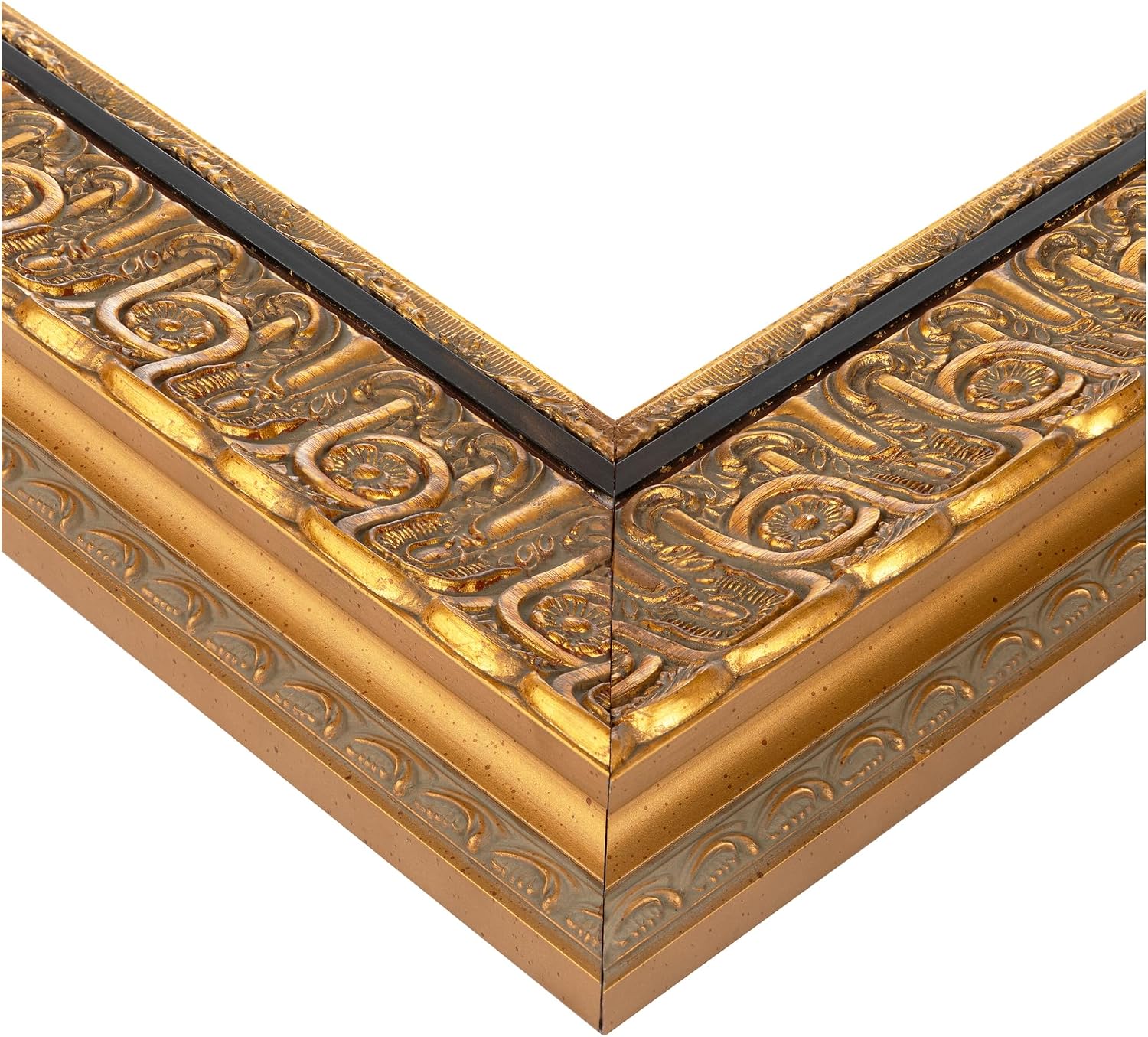 ArtToFrames Framed TV for Samsung Frame TV 43 inch. This 4.13 inch Wide Frame is Imperial Loop Gilded Ornamental Picture and is Compatible with the the FrameTV and Pro (Fits 2021-2025 FrameTV, 43 inch) WOMTV-8133496-25.4375x44.3125_ST