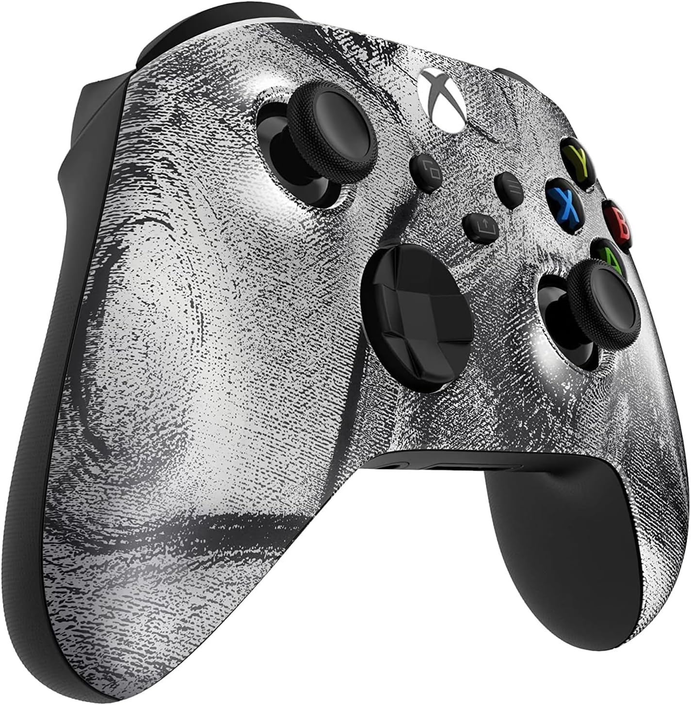 Custom Controllerzz Wireless Controller for Microsoft Xbox Series X/S & Xbox One - Soft Touch Feel - Custom Series X/S Controller (X/S Silver Swirl)