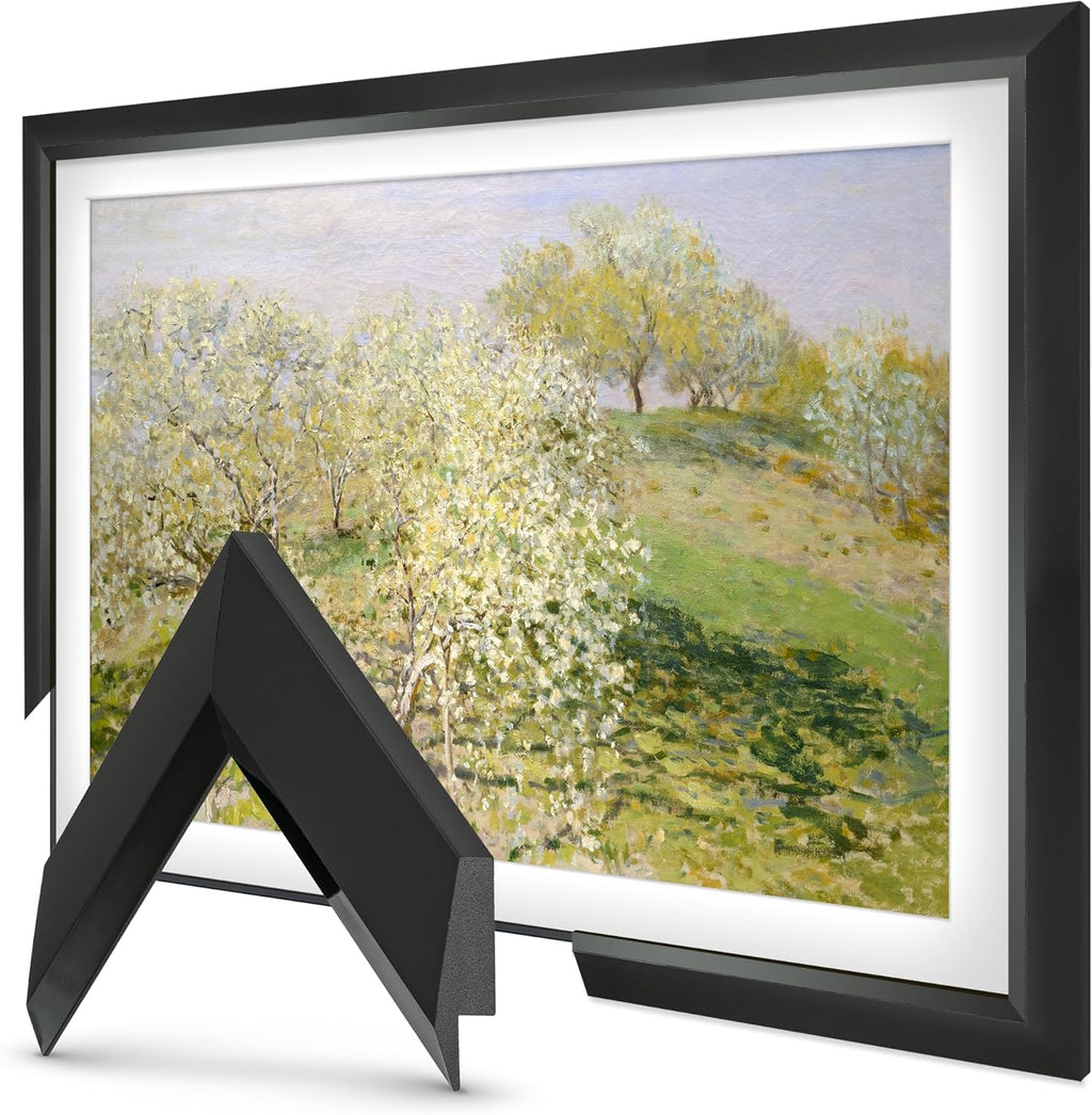 Modern Tuxedo Black 55' Slim Deco TV Frame - Compatible ONLY with Samsung The Frame TVs (Fits 2021-2026, LS03A, LS03B, LS03C, LS03D, LS03FA)