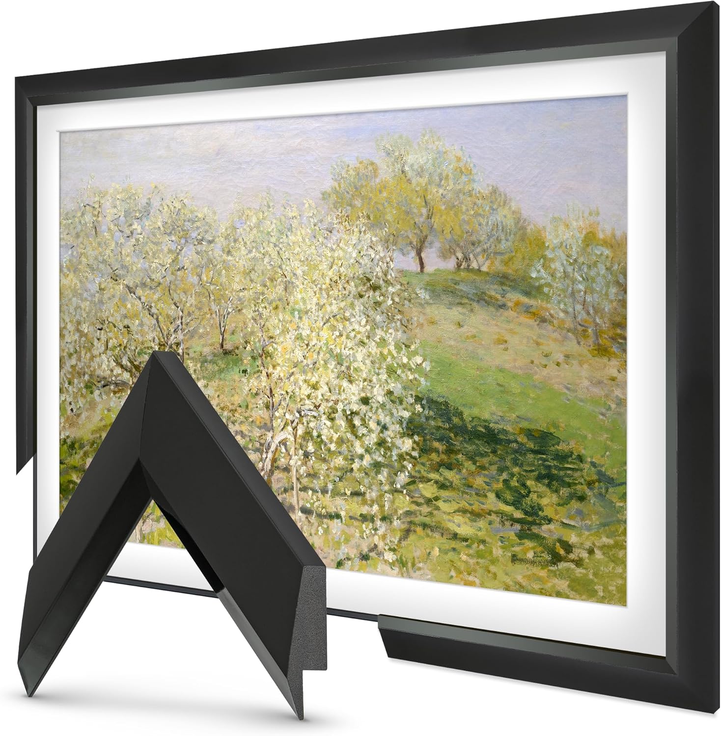 Modern Tuxedo Black 55' Slim Deco TV Frame - Compatible ONLY with Samsung The Frame TVs (Fits 2021-2026, LS03A, LS03B, LS03C, LS03D, LS03FA)