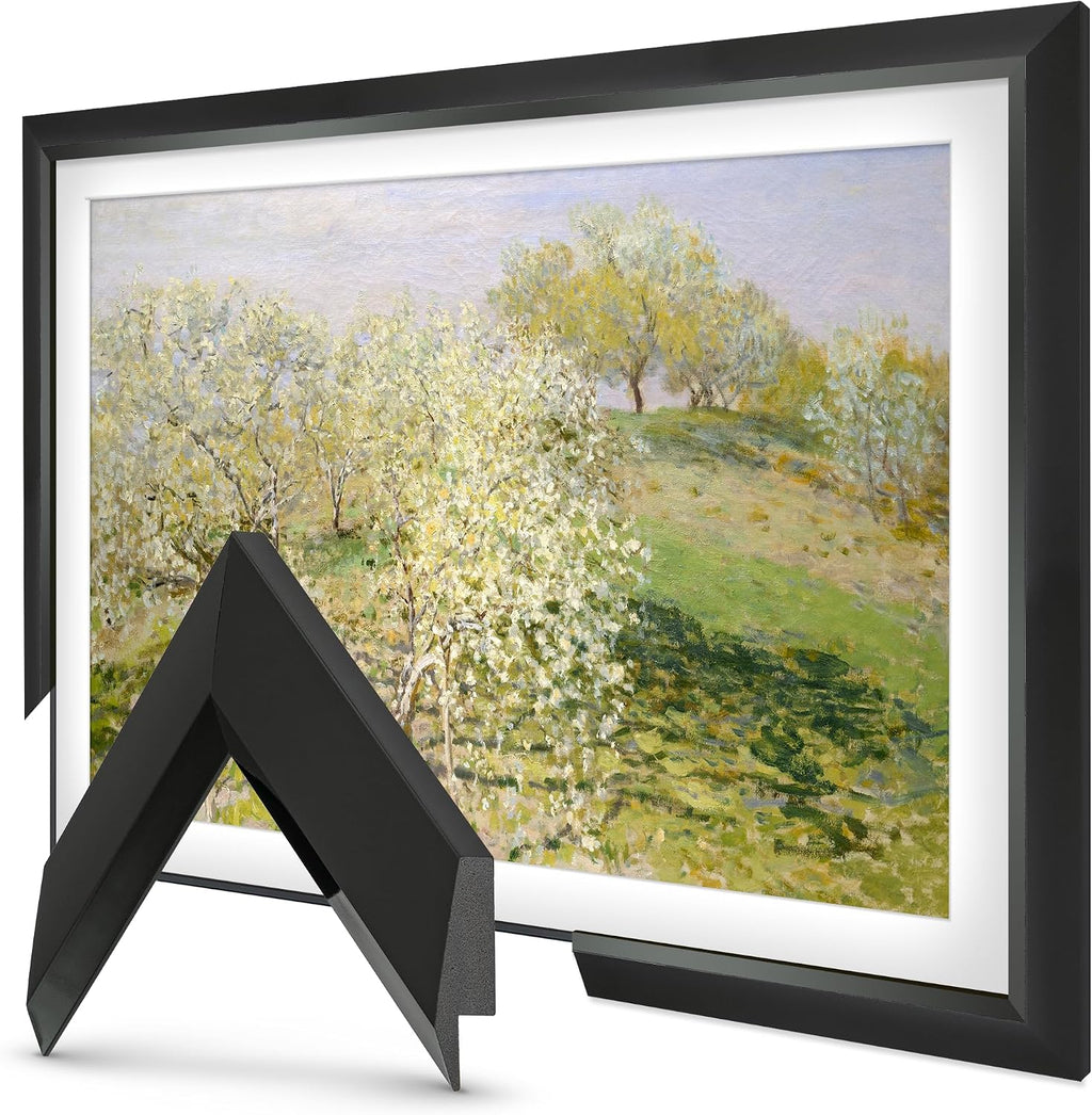 Modern Tuxedo Black 50' Slim Deco TV Frame - Compatible ONLY with Samsung The Frame TVs (Fits 2021-2026, LS03A, LS03B, LS03C, LS03D, LS03FA)