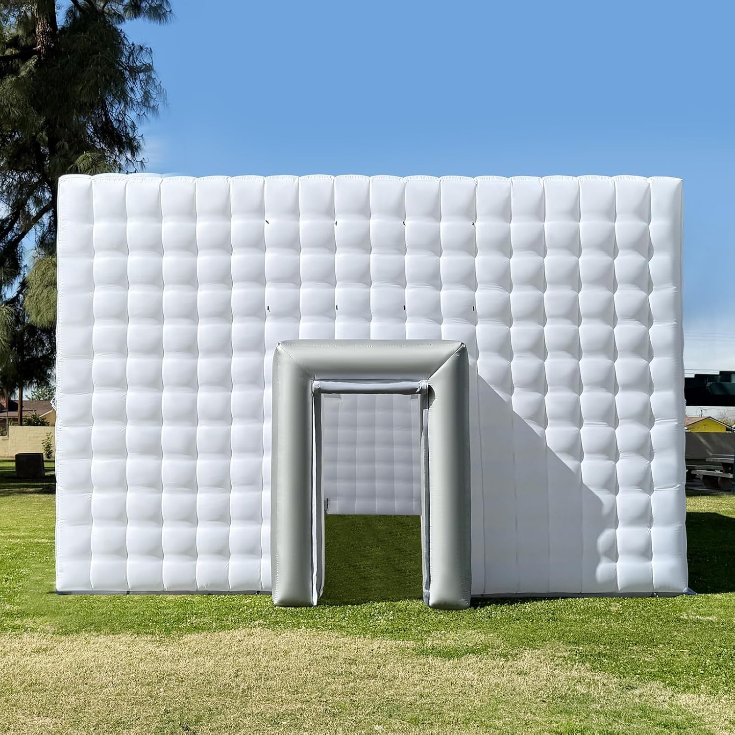 Giant 30x20x13' Inflatable Nightclub with Blower, Inflatable Outdoor Party Tent for Parties, Corporate Events, Festivals, and Special Gatherings - White