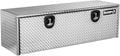 Buyers Products 1705125 Diamond Tread Aluminum Topsider Truck Box with Lockable T-Handle Latch, 18 x 24 x 60 Inch, Truck Storage and Organizer, Made in the USA, Silver