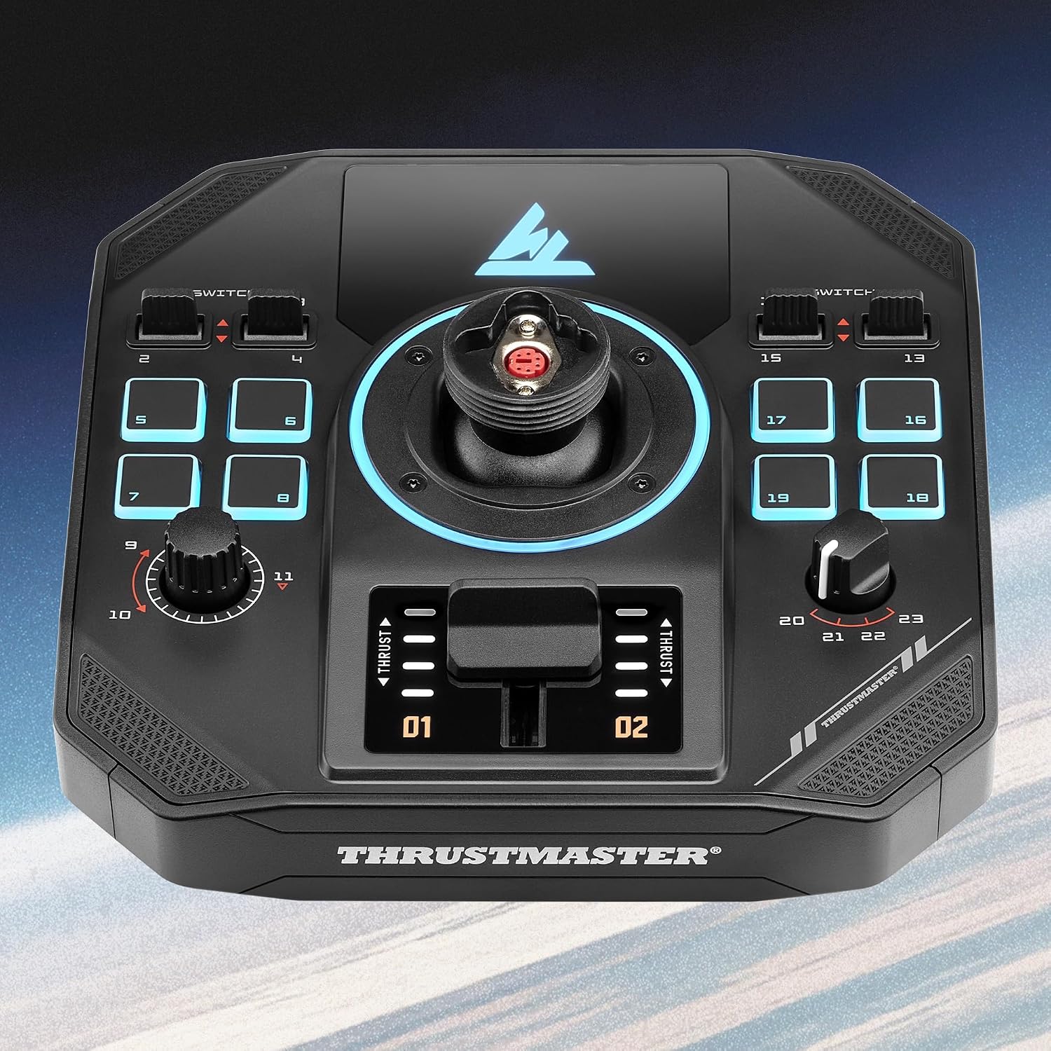Thrustmaster Sol-R5 Flight Base - Hall Effect Technology, 23 Assignable Actions, Detachable Grip System for Flight Simulation - Compatible with PC