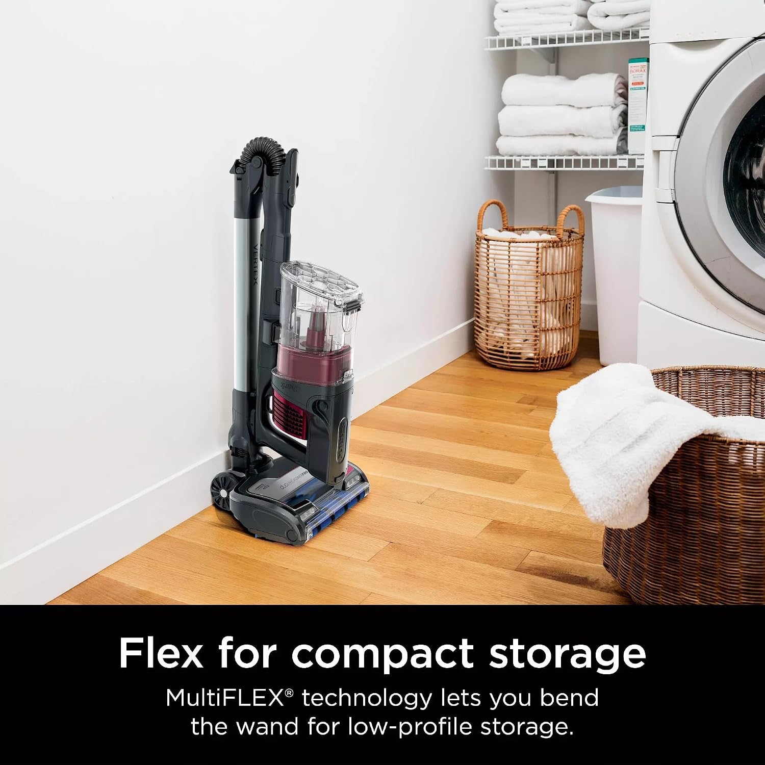 Shark R-IZ464H Vertex Cordless Stick Vacuum with DuoClean PowerFins, Lightweight, Pet Hair, HEPA, 60 Min Run Time - Certified Refurbished