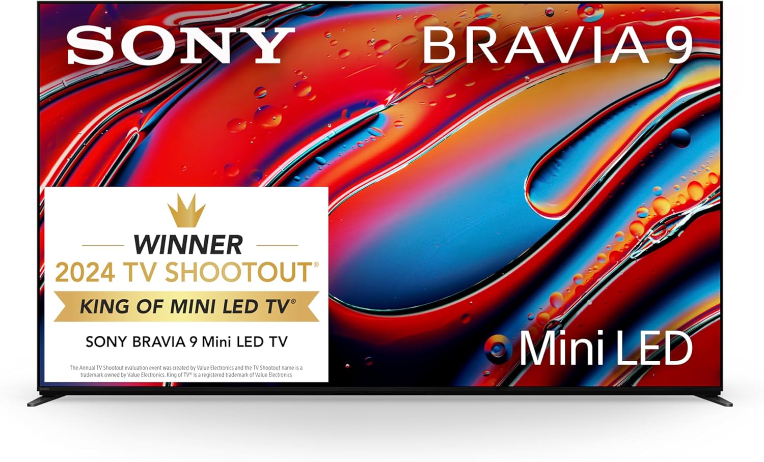 Sony K65XR90 65 Inch XR90 Series Bravia Mini LED HDR QLED 4K Google TV with an AudioQuest PowerQuest3 Power Filter/Surge Protector 8 Outlet (2024)