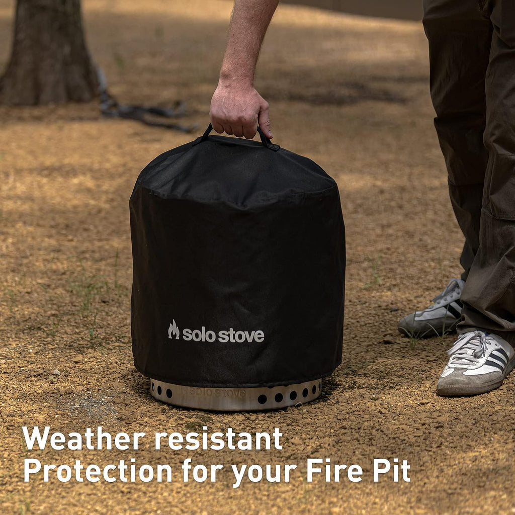 Solo Stove Ranger Big Yard Bundle | Includes Fire Pit, Stand, Shield & Shelter | Perfect for 2–4 People | Portable Wood Burning, Stainless Steel, 15.25in H x 15in Dia