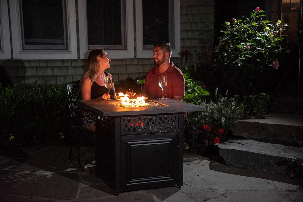 Endless Summer DualHeat Dakota 38' Fire Pit | Dual Heat 2-in-1 Propane Fire Pit & Outdoor Heater | 41,000 Total Combined BTU