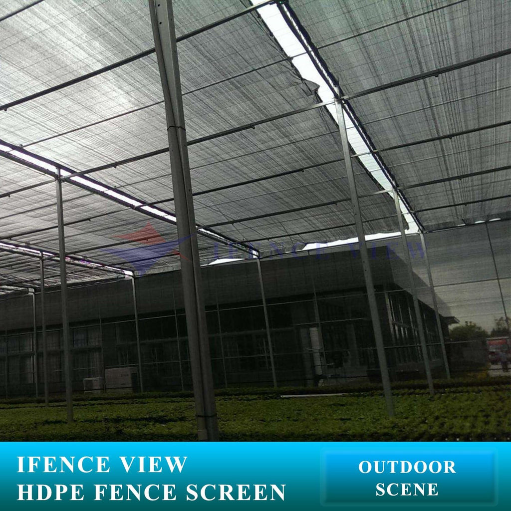 Ifenceview 12' x 16' Black Fence Privacy Screen Fence Cover Panels Mesh Net for Construction Site Yard Driveway Garden Pergolas Gazebos Railing Canopy Awning 165 GSM