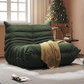 Giant Bean Bag Chair for Adults - Teddy Fleece Fireside Accent Chair with Memory Foam, Comfy Lazy Floor Sofa Couch Boneless Chaise Lounge for Living Room Bedroom Home Theaterr, 1 Seater,Green