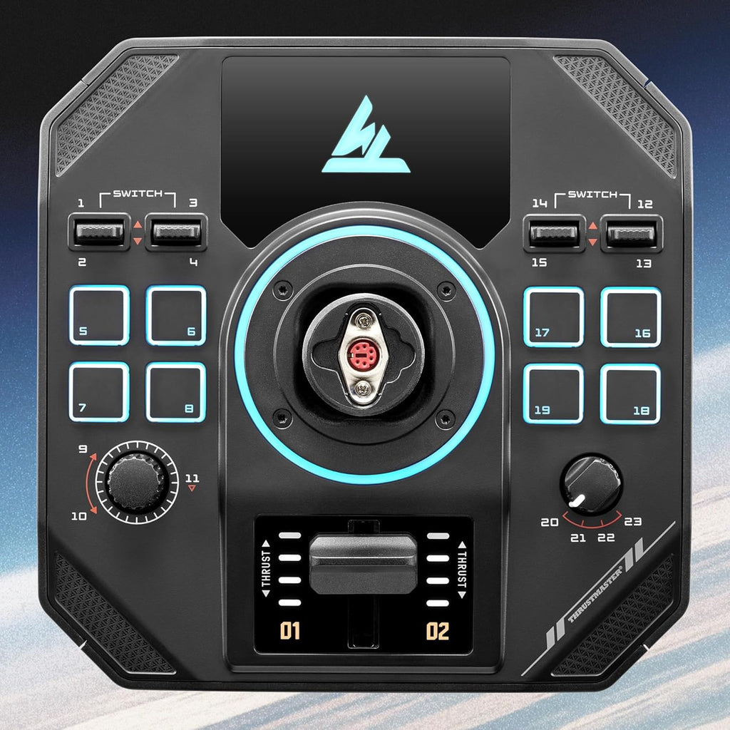 Thrustmaster Sol-R5 Flight Base - Hall Effect Technology, 23 Assignable Actions, Detachable Grip System for Flight Simulation - Compatible with PC