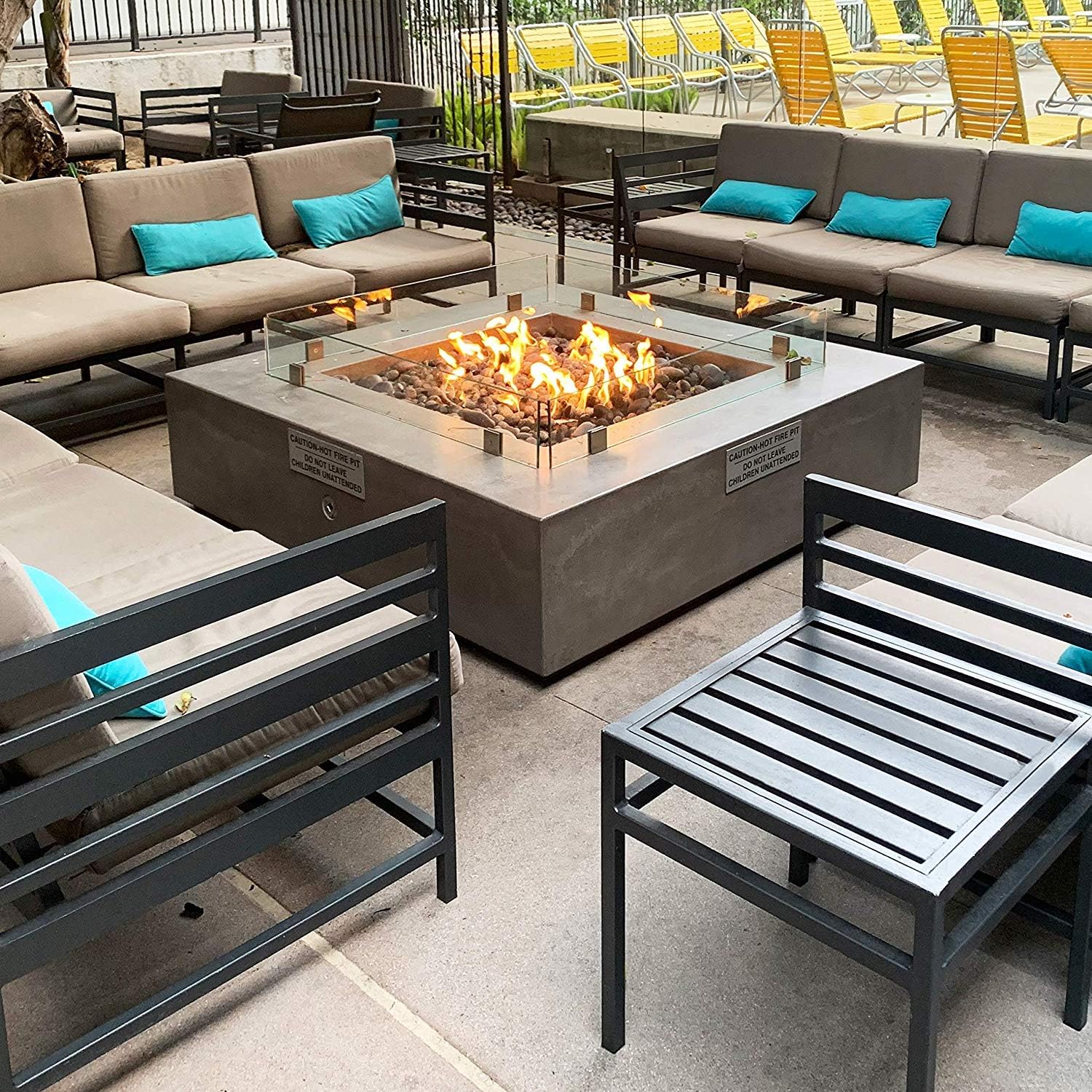Stanbroil Stainless Steel 18' Round Flat Fire Pit Burner Pan w/12 Fire Ring Installed, BTU 92,000 Max