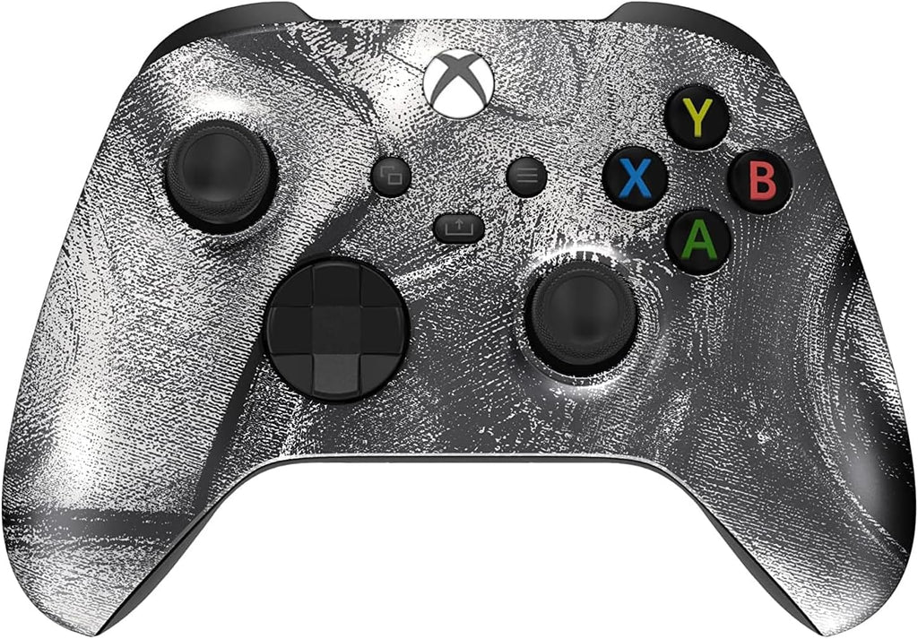 Custom Controllerzz Wireless Controller for Microsoft Xbox Series X/S & Xbox One - Soft Touch Feel - Custom Series X/S Controller (X/S Silver Swirl)