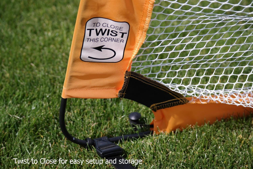 PUGG Pop Up Soccer Goal, Portable Training Football Knitted Poly Net Equipment, The Original Pickup Game Goal, Includes Two Goals & Bag