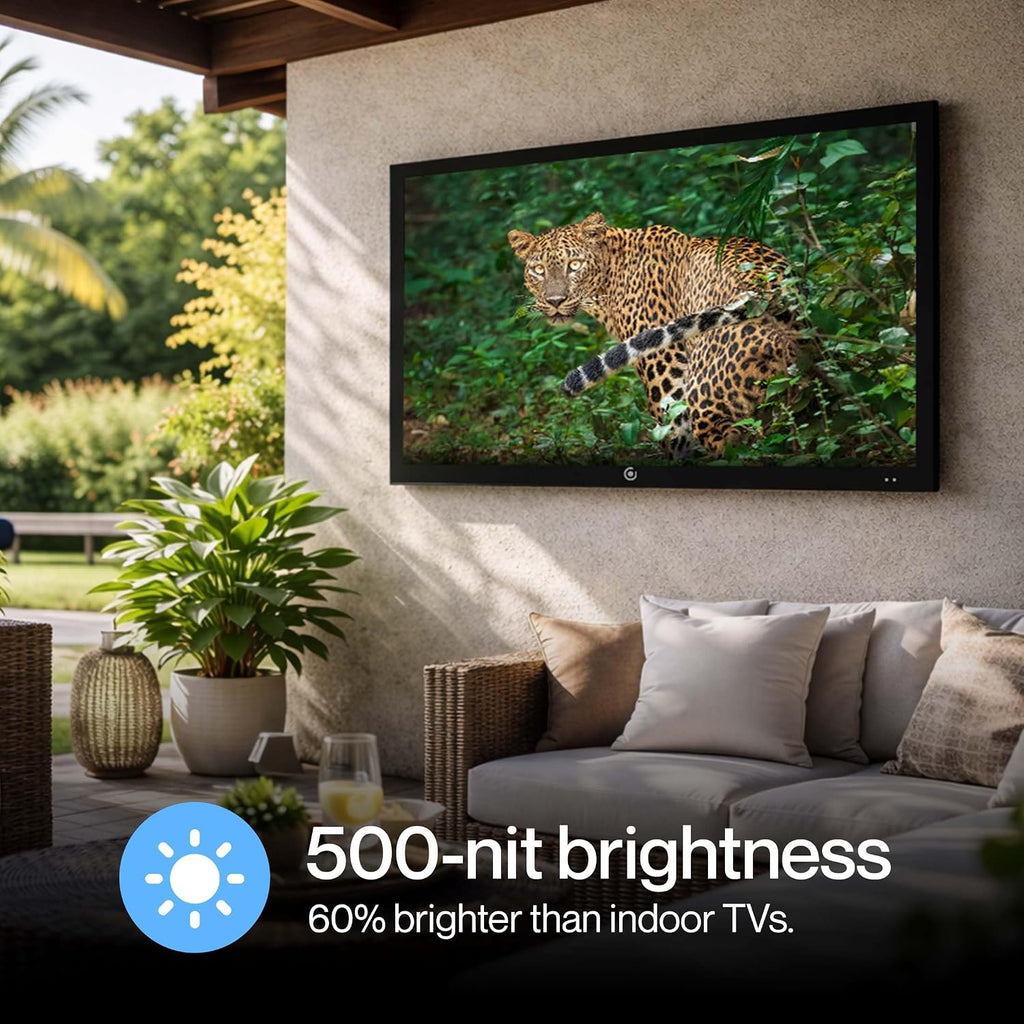 43 Inch Outdoor Smart TV, 4K UHD HDR LED, LG webOS, Patio & Deck Ready, IP55 Weatherproof for Covered Outdoor Use, Wall Mount Included