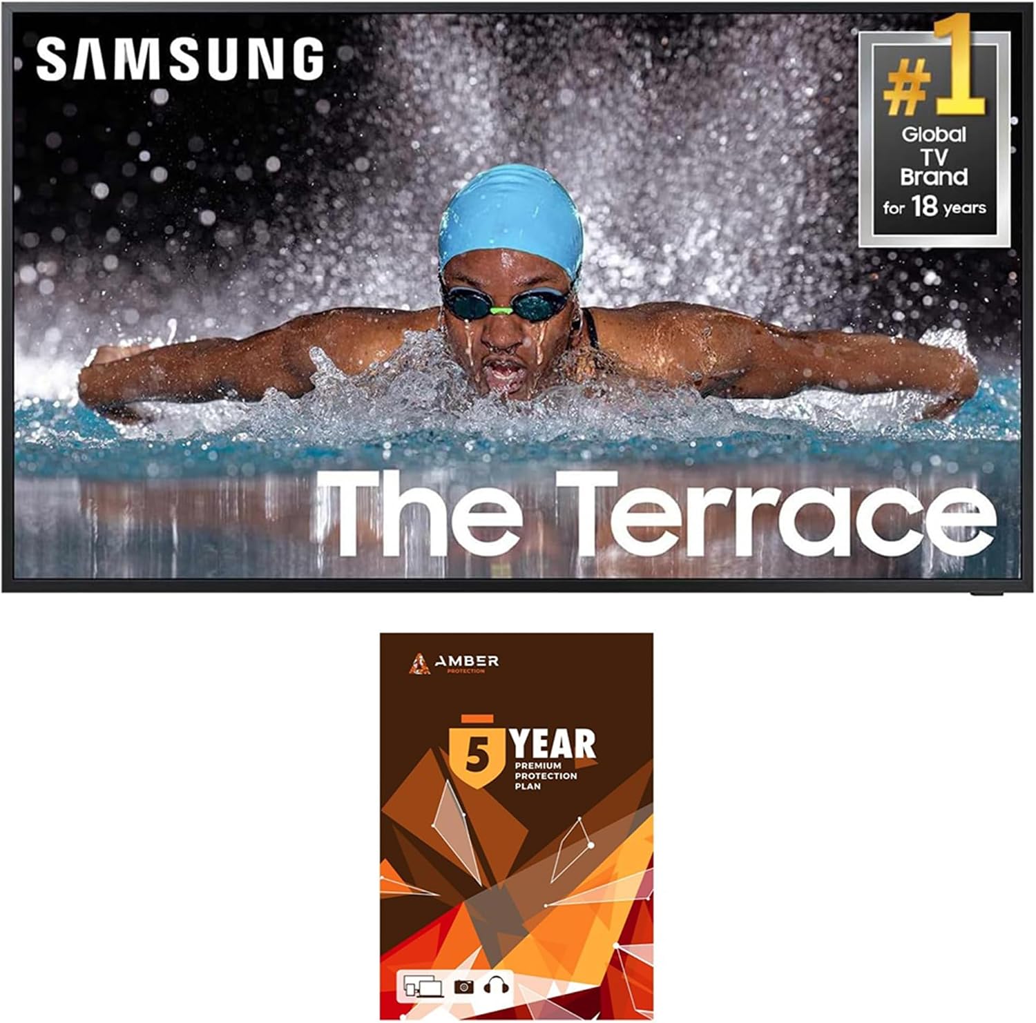 Samsung QN65LST7DAFXZA 65 Inch The Terrace Neo QLED Partial Sun TV with 5 Year Amber Protection Plan (2024)