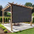Shade&Beyond Customized Size 12' X 16' Shade Cloth with Grommets, 90% UV Protection UV Protection Mesh Tarp Sun Screens for Patio GN05, Dark Gray