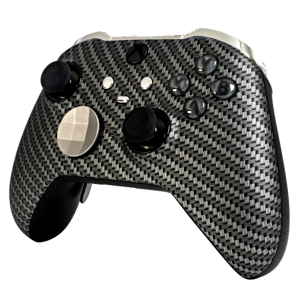 Crazy Controllerz Customz Series Custom Wireless Controller for Xbox One Series X S PC Elite Series 2 - Carbon Steel