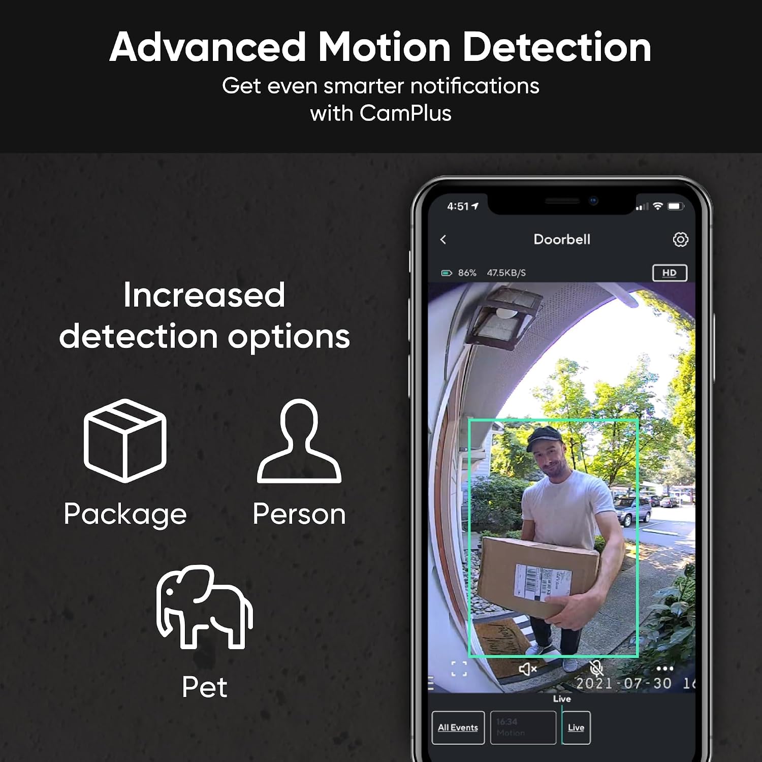 Wyze Wireless Video Doorbell Pro (Chime Included) with Easy-to-Use Design, 1440 HD Video, 1:1 Head-to-Toe View (1:1 Aspect Ratio), 2-Way Audio, Night Vision