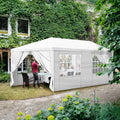 Outdoor Party Tent Wedding Birthday Tents for Parties Canopy with Removable Sidewalls & Transparent Windows Outside Gazebo Event Tent for Garden Patio and Backyard (10'x20'/6 Sidewalls)
