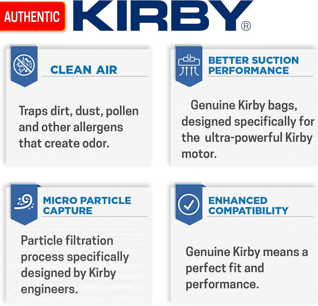 Kirby 204811 Filter Bag Six Pack Micron Magic HEPA (54 Bags)