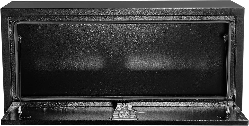 Garvee Black Steel Truck Bed Tool Box, Trailer Tongue Box, Truck Storage Organizer Tool Chest For Truck Bed, RV, Trailer (14 * 16 * 24-Black)