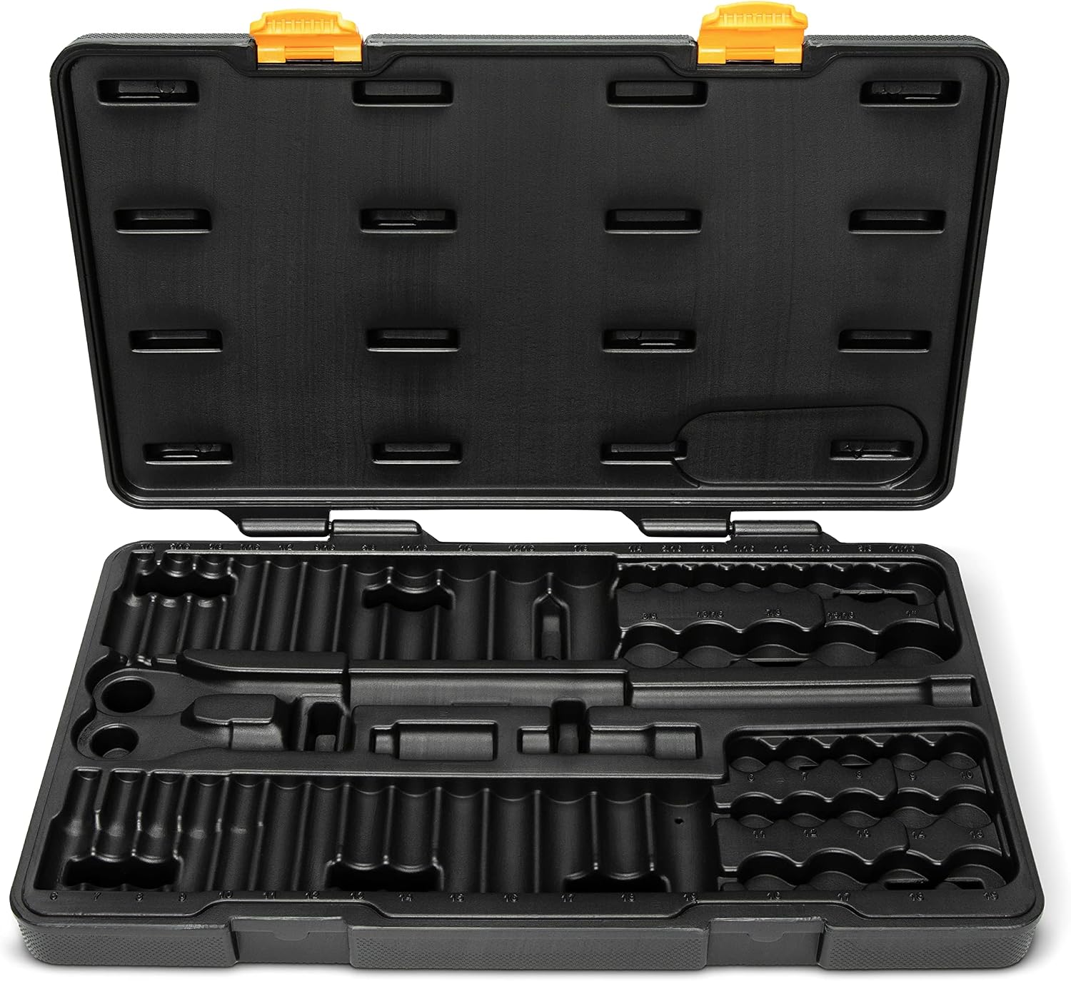 GEARWRENCH 57 Pc. 3/8' Drive 6 Pt. Mechanics Tool Set, Standard & Deep, SAE/Metric - 80550