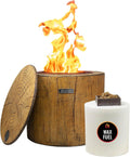 El Fuego Wax Fire Pit – Lights in Seconds for Instant Heat with No Wood Smoke, Low Maintenance, the Ultimate in Convenience - Original