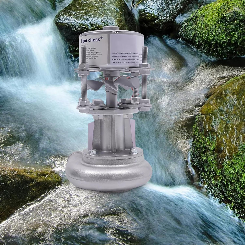 Hydroelectric Power Generation 500W Portable Micro Hydro Generator 110V 220V With High Turbine Generator And Monitoring For 4 Liters/Second Water Flow(110v)