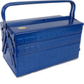 TRUSCO GT-410-B 3-Tier Tool Box, 16.2 x 8.7 x 13.4 inches (412 x 220 x 343 cm), Blue