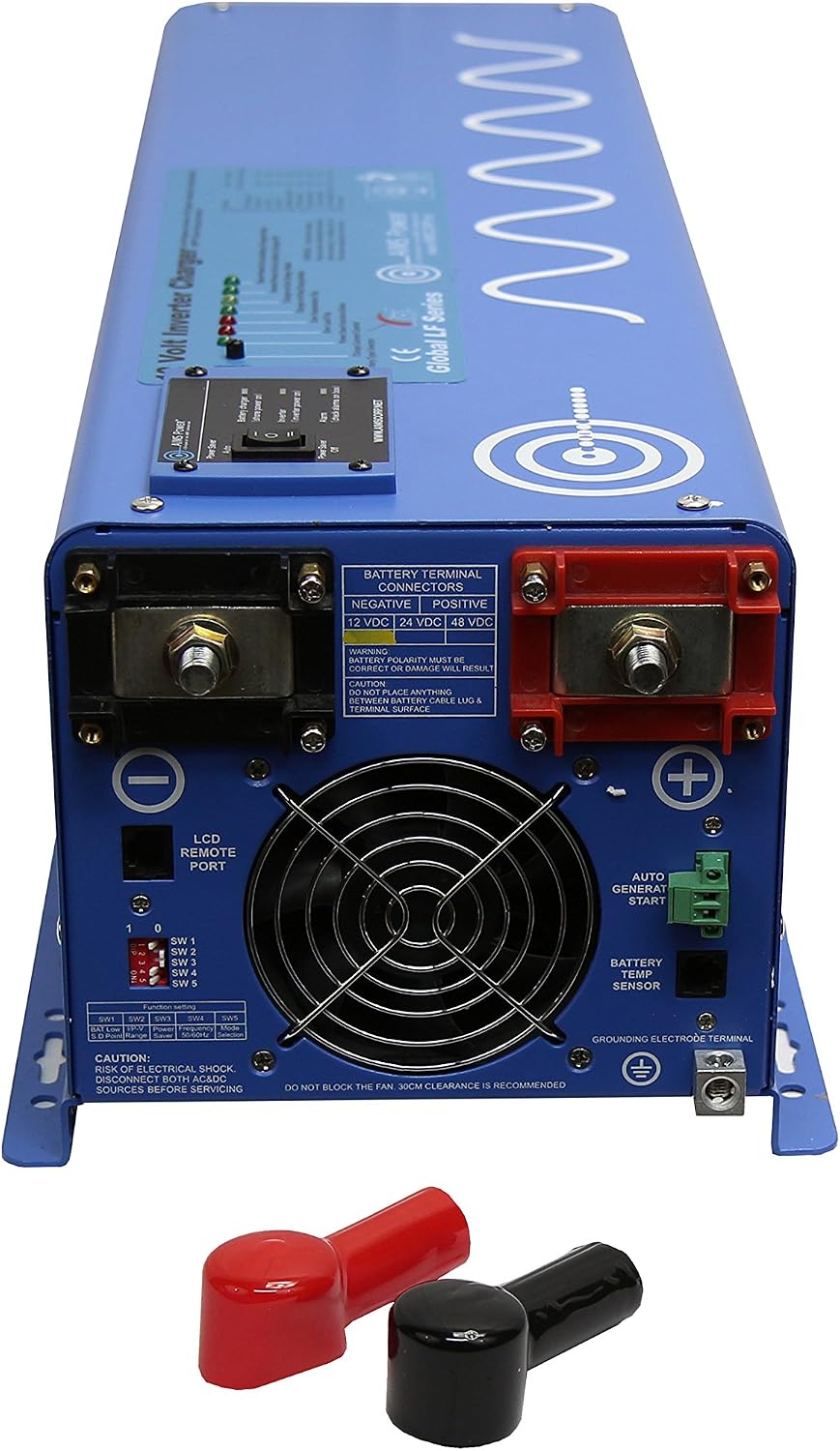 AIMS Power 6000 Watt 48 VDC Pure Sine Inverter Charger 120 VAC Output 60A Charger 40A Transfer Switch PICOGLF60W48V120V