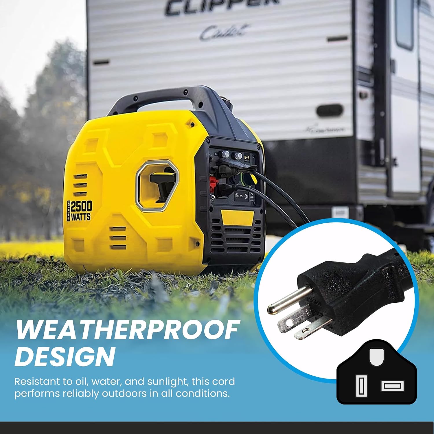 IronBox Electric 6-20P to L6-20R Plug Adapter Power Cord - 20A, 250V, 12/3 SJT - UL Listed Power Cord Extension Cable - Heavy Duty Plug and Connector for Generator, Data Centers & More (20ft, Build)