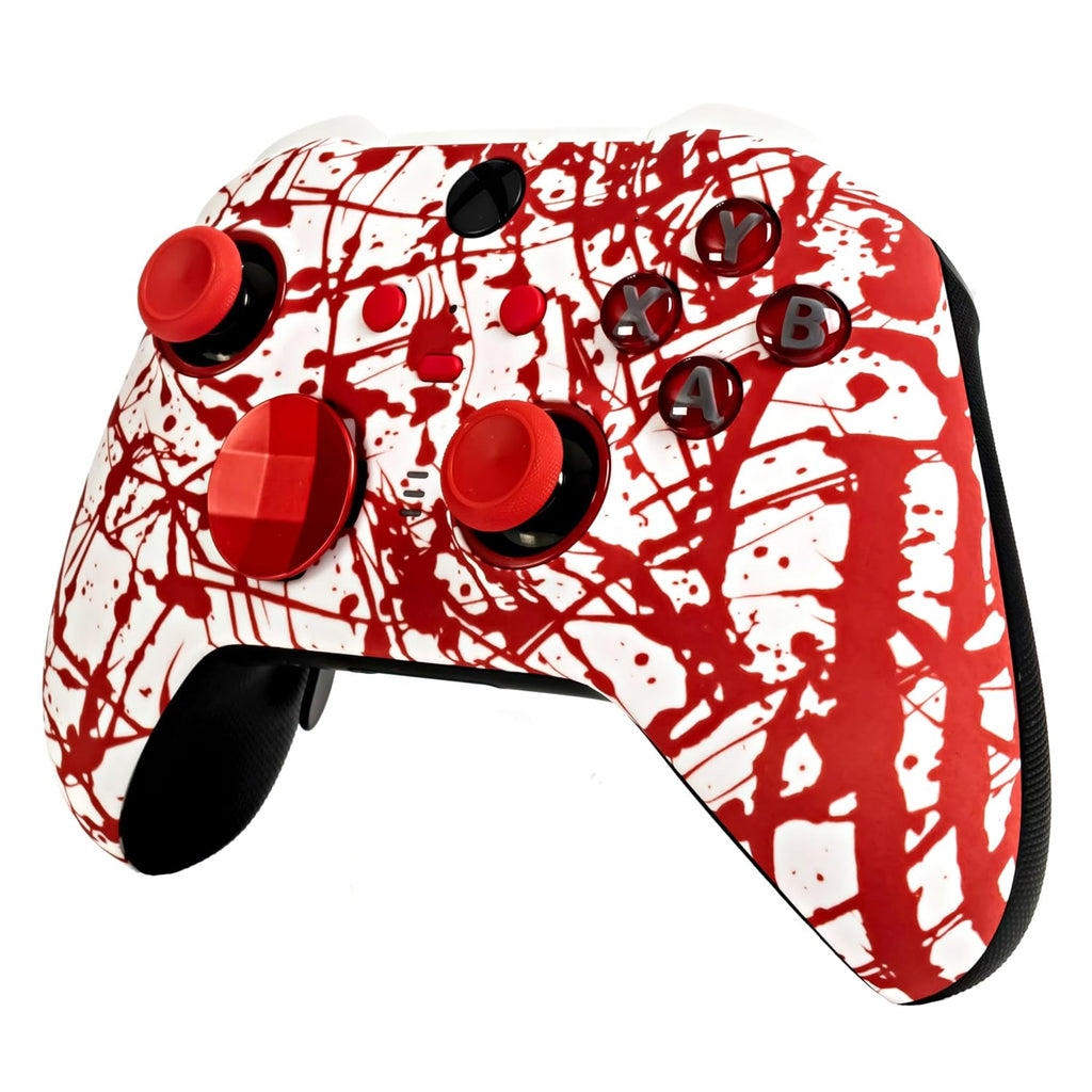 Crazy Controllerz Customz Series Custom Wireless Controller for Xbox One Series X S PC Elite Series 2 - Splatter