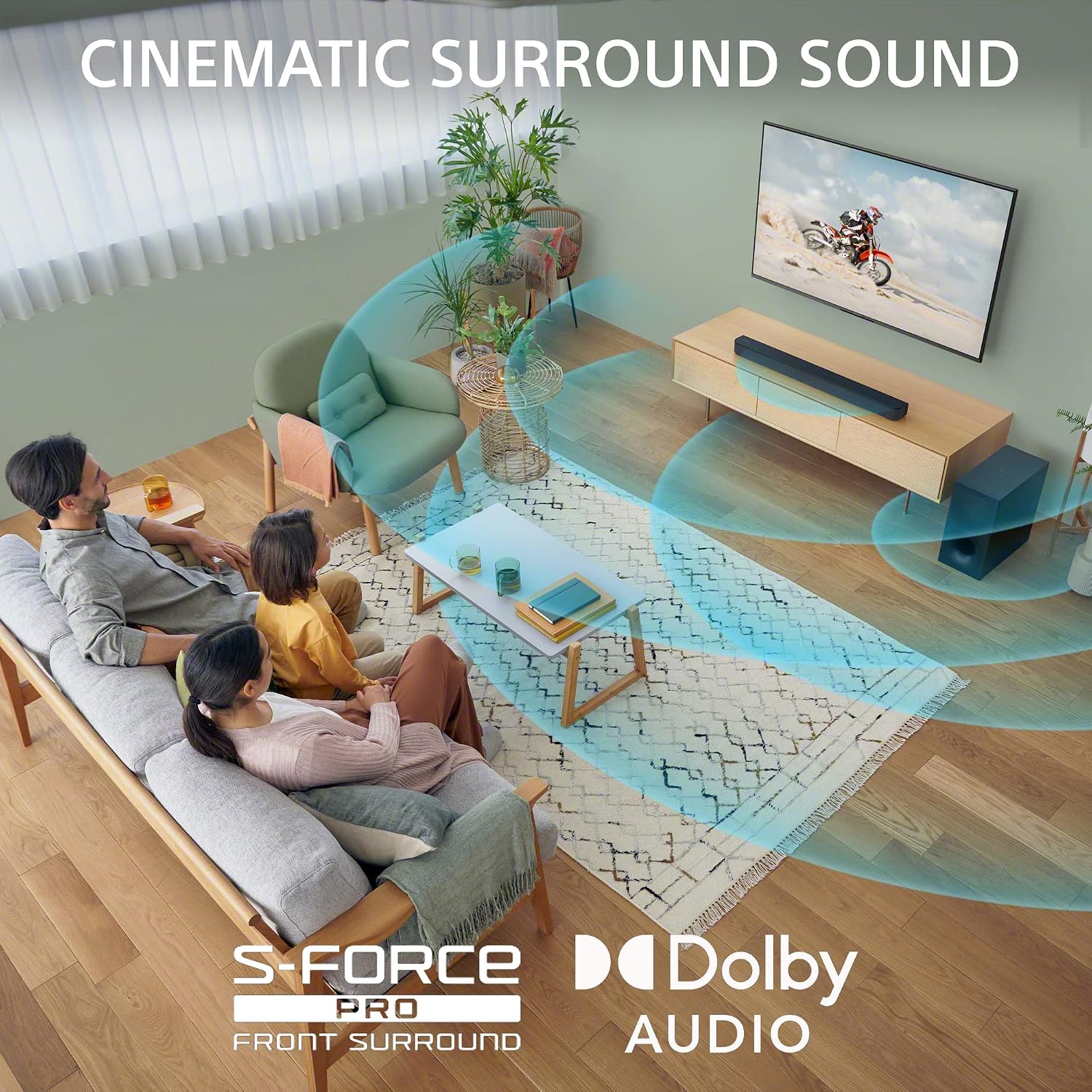 Sony 75 Inch 4K Ultra HD TV BRAVIA 3 LED Smart Google TV with Dolby Vision HDR and Exclusive Features for Playstation®5 (K-75S30), 2024 Model & Sony HT-S400 2.1ch Soundbar