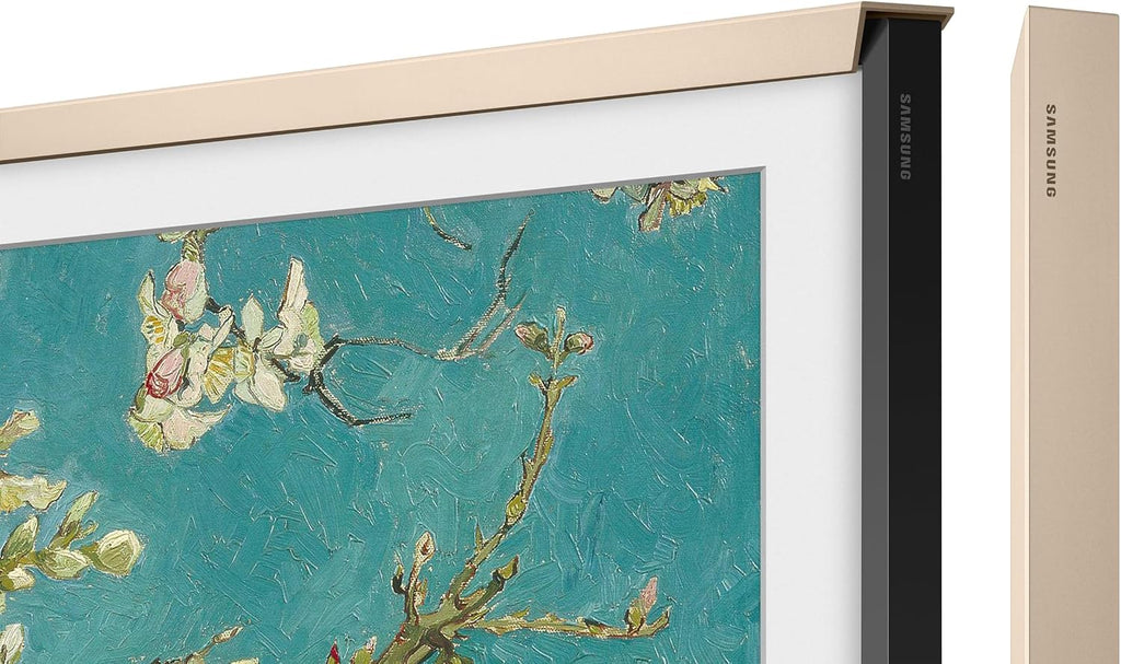 Samsung 32' The Frame TV Customizable Bezel, Magnetic, Quick and Easy Installation, VG-SCFC32SGMZA, 2023, Sand Gold Metal