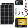 ExpertPower 200W 12V Solar Power Kit | 200-watt Mono Rigid Panel + 12V 55Ah Gel Battery + 20A Solar Charge Controller, for RV, Cabin, Off-Grid DIY, Solar Projects and More