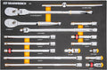 GEARWRENCH 16 Piece 1/2' 90T Ratchet & Drive Tool Set with EVA Foam Tray - 86522