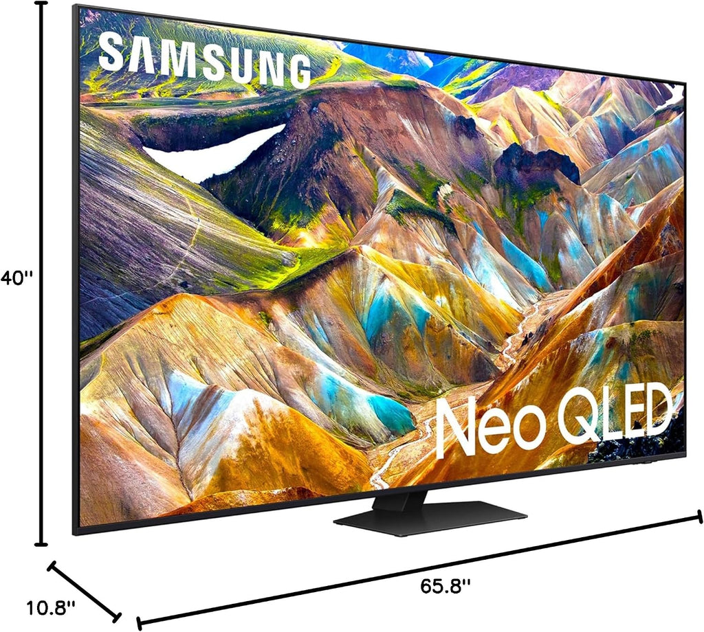 Samsung QN75QN85DBFXZA 75 Inch Neo QLED 4K Smart TV with Dolby Atmos and an Austere 7S-PS4-US1 4-Outlet Power with Omniport USB (2024)