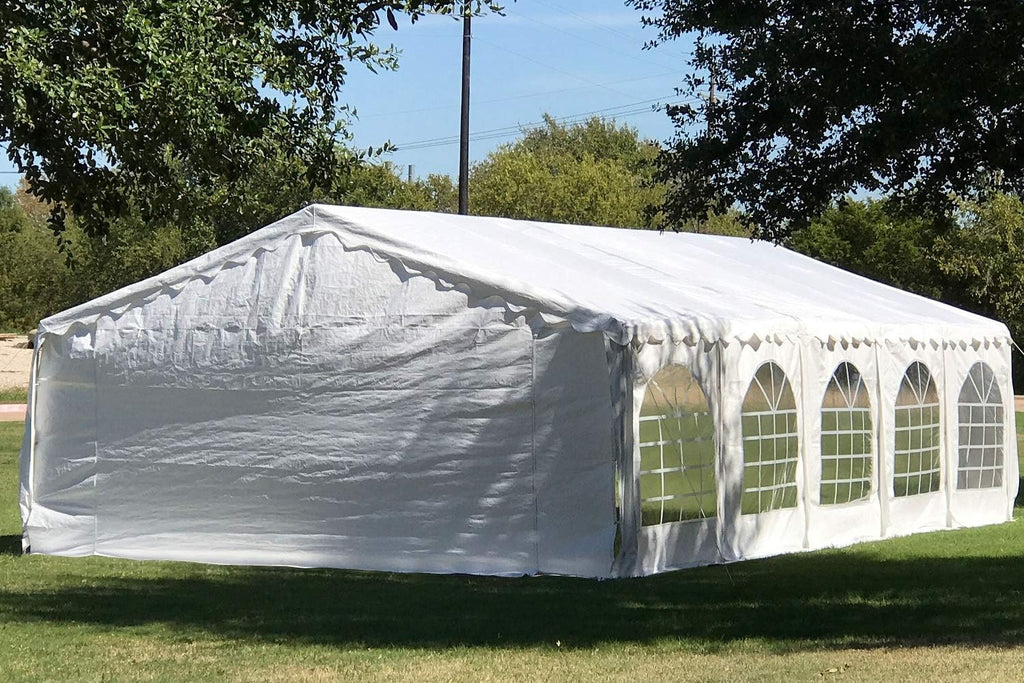 Delta 32'x16' Budget PE Tent Tents for Parties + 2 Long Bags + 1 Short Bag, Outdoor Large Commercial Canopy,carpas para Fiestas,Wedding Event Tent for Patio Outdoor Garden Events