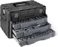 Amazon Basics 287-Piece Mechanic Tool Set with Sockets, Ratchets & Wrenches, 1/4', 3/8', 1/2' Quick-Release, Metric and SAE - 3-Drawer Case
