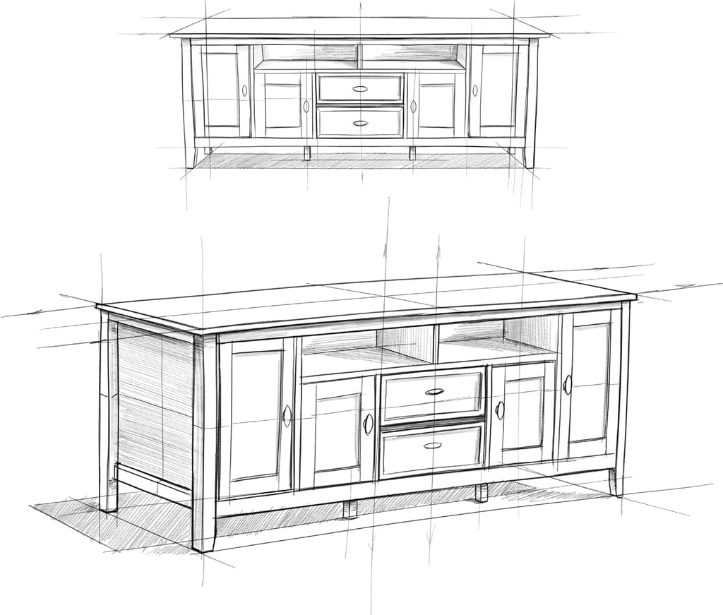 SIMPLIHOME Warm Shaker TV Stand - 72 inch Wide Solid Wood Media Console in Black, Transitional Entertainment Center for Living Room for TVs up to 80 Inches with Cabinets and Cable Management