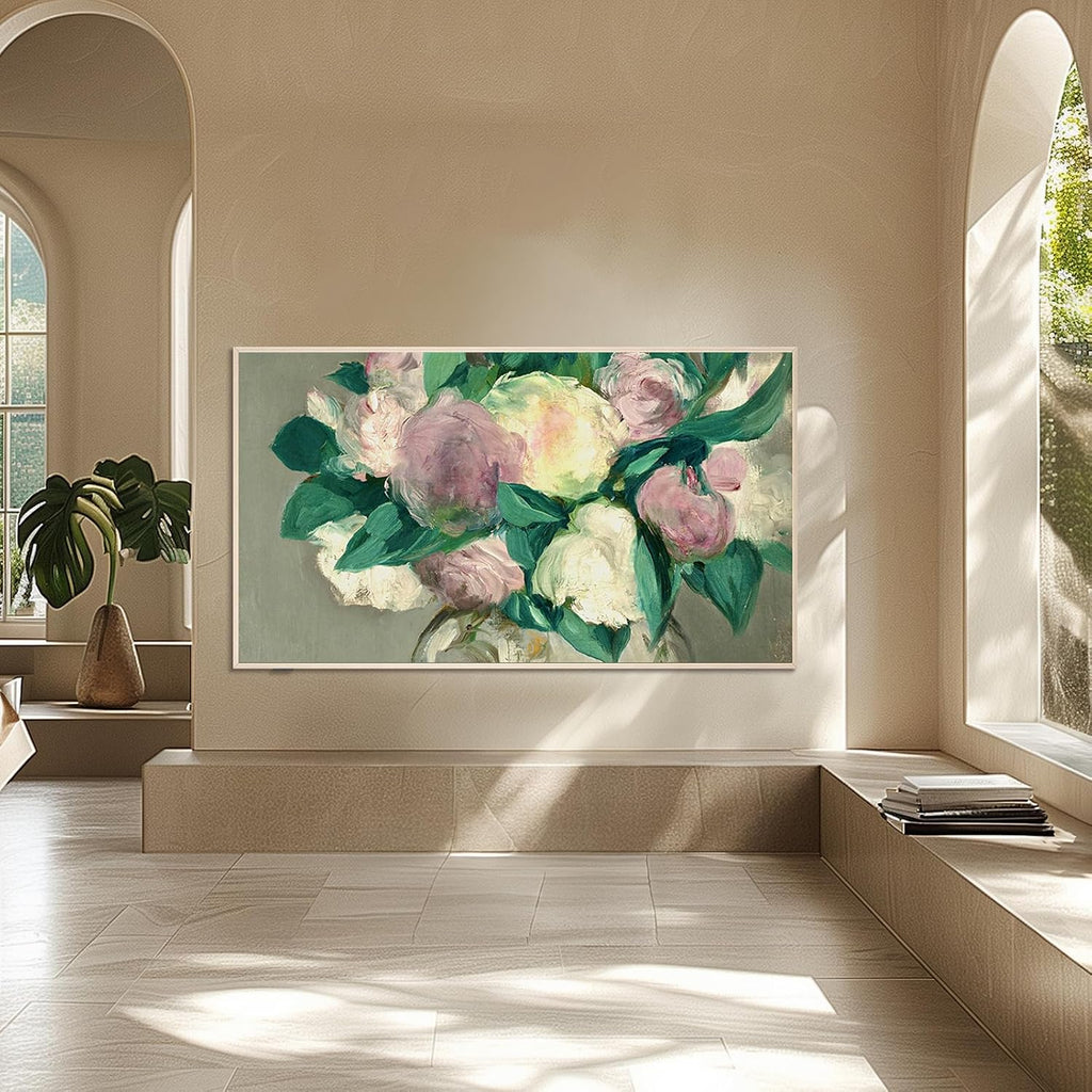 iFFALCON Magnetic Frame Mural TV 75 Inch, Natural Oak Aluminum Alloy Bezel, Tool-Free Snap-On Installation, Custom Fit Decorative Frame Mural TV Series Only