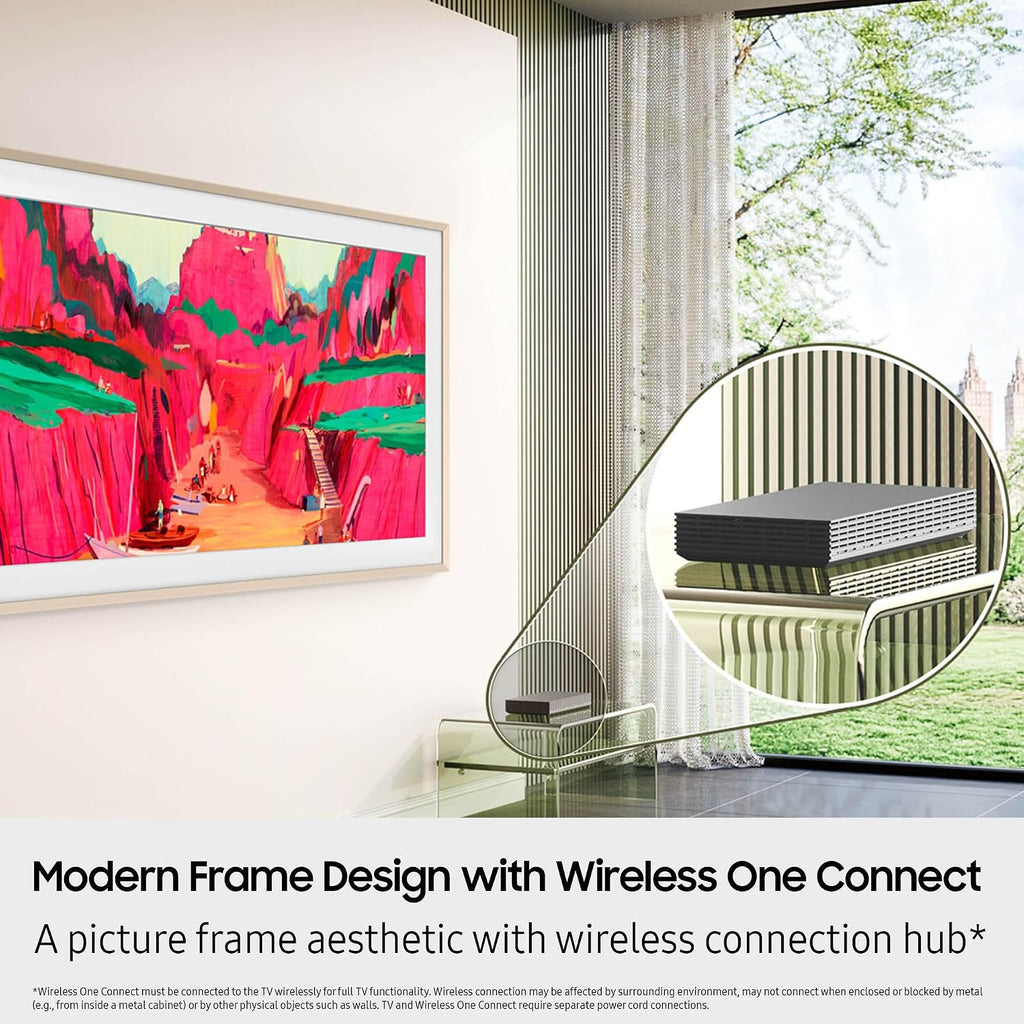 Samsung QN65LS03FWFXZA 65 Inch The Frame Wireless 4K Neo QLED TV with a HW-S800D 3.1.2 Ch Soundbar and Subwoofer with Dolby Atmos (2025)