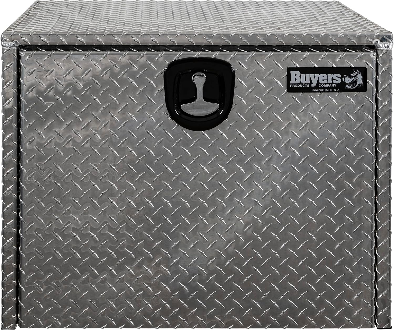 Buyers Products 1705133 Diamond Tread Aluminum Underbody Truck Tool Box, 24 x 24 x 30, Made in USA, .100 in. Thick, Corrosion-Resistant, Locking Compression Latch, Secure Storage for Work Trucks