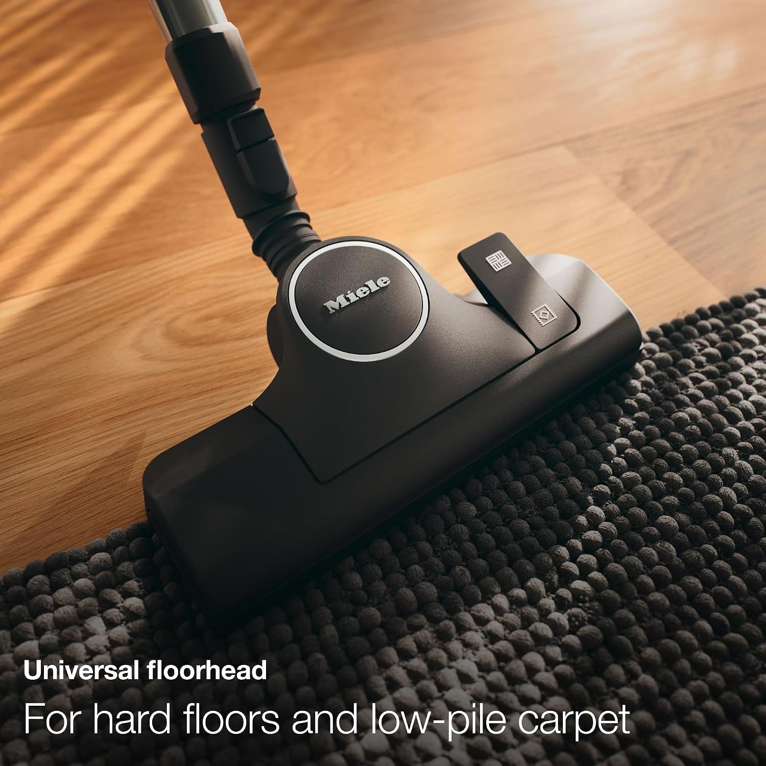Miele Blizzard CX1 Pure Suction Bagless Canister Vacuum Cleaner with AllTeQ Universal Floorhead and Parquet Twister Floorhead, 1200 W, Graphite Gray – 10829430