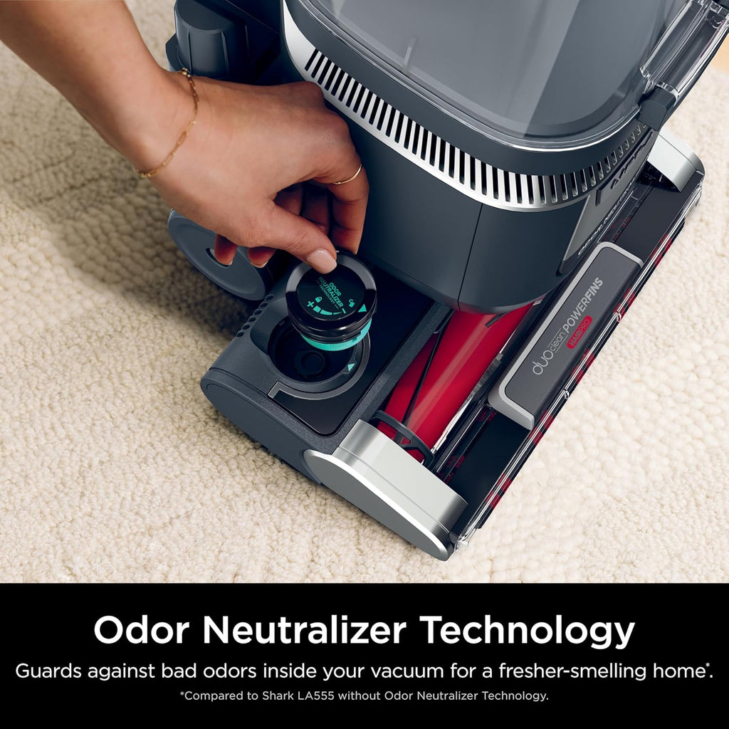 Shark Rotator Pet Pro Lift-Away ADV Upright Vacuum with HEPA Filter, DuoClean PowerFins HairPro and Odor Neutralizer Technology, Pet Hair Pickup, For Carpets & Hardfloors, Dark Grey, LA555